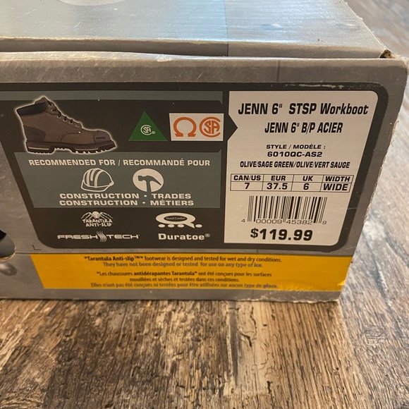 Dakota Jenn 6” STSP Work boots steel toe electrical shock resistant - Picture 14 of 16